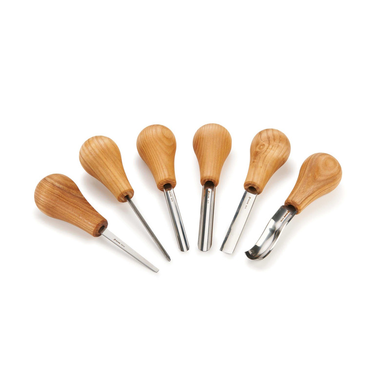 Wood Carving Palm Chisels - 6 Piece